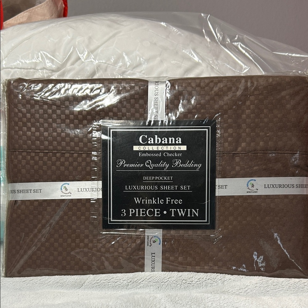 Brown 3-Piece Twin Sheet Set